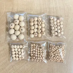 在庫処分 特価 ウッドビーズ まとめ売り 大容量 ハンドメイド資材 アクセサリーパーツ