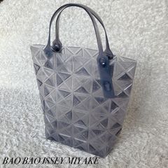 baobao DAZZLE グレー クリアトートバッグ - メルカリ