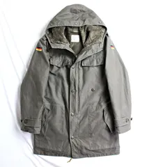 80s ビンテージ ドイツ軍 ボアライナー付き フィールドコート モッズコート オリーブ Lサイズ～XLサイズ相当