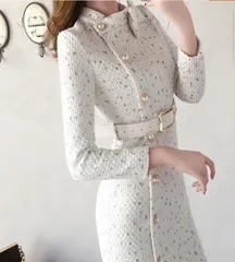 ワンピース ミニワンピ ドレス ショート丈 長袖 タイト