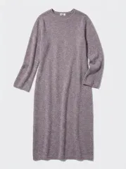 ユニクロ カシミア ニット ロング ONE PIECE L