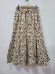 ユニクロ PAUL JOE フラワー パータン ロング スカート