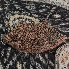 ヒョウ柄ティアードスカート