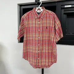 12-14t 160-170 ラルフローレン Polo Kids チェック 半袖 シャツ