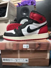 新品 NIKE エアジョーダン1 OG ブラックトゥ 245 GS