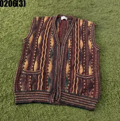 ヴィンテージ パータン ニット ベスト ベスト 0206