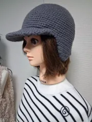 ニットキャップ グレー