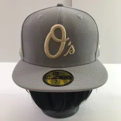 04w5975∞※【中古】 New Era ニューエラ 59FIFTY キャップ O's グレー 7 5/8 60.6cm 【八王子店】
