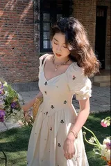 ワンピース 花柄 ナチュラル 可愛い ガーリー フェミニン ドレス