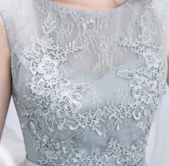 ワンピース 花柄 レース パーティードレス チュール