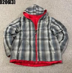 THE NORTH FACE チェック リバーシブル 両面 ダウン 0206