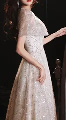 ワンピース 二次会 結婚式 ドレス 送料無料 謝恩会 キラキラ