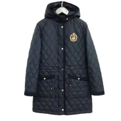 ローレンラルフローレン LAUREN RALPH LAUREN クレストパッチ キルテッド ジャケット フーデット コート キルティング 中綿 XS ネイビーのサムネイル