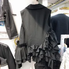 重ね着 フリル トップス ベスト ビスチェ