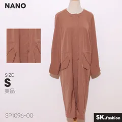 美品 NANO トップス 前開き構造 シンプル仕立て ロング丈 ワンピース