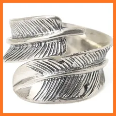 【新品】 シルバー シルバー925 本物 特大 イーグル フェザー リング 指輪 インディアン 羽根 モチーフ 彫り込み メンズ レディース シンプル 太め 巾着付き カジュアル おしゃれ かっこいい 人気 ブランド ジュエリー アクセサリー 輝く 軽量  1