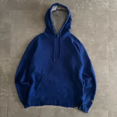 〖冬物セール‼️〗Champion 一点物 vintage 00s 鬼フェード パーカー 2XO ナス紺 ボロ グランジ ゆるだぼ