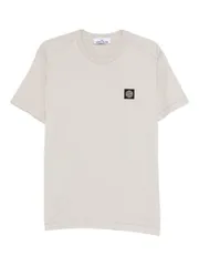 STONE ISLAND ロゴコットンTシャツ 送料無料