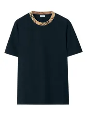 バーバリー チェックモチーフコットンTシャツ 送料無料