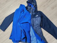 THE NORTH FACE ザノースフェイス ウィンドブレーカー/フリース セット 150 サイズ 状態良好 フリース セット ボア