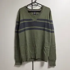 トミーヒルフィガー Vネック ニット セーター M-スリム L(95-100)