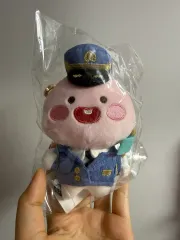 The First 一点 未開封 新品 KAKAO FRIENDS(カカオフレンズ) 駅長キーホルダー Apeach(アピーち) ぬいぐるみ