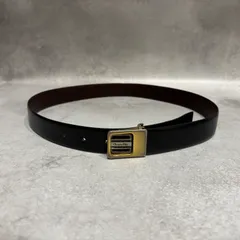 Christian Dior クリスチャンディオール Dior ディオール ベルト レザーベルト ブラック ブラウン　黒 ロゴバックル ゴールド金具 ヴィンテージ　メンズ　レディース　ベルト部分社外品