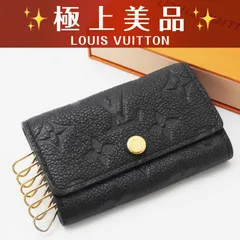 【使用わずか】 ルイヴィトン モノグラム アンプラント ミュルティクレ6 キーケース 鍵6本収納 ブラック ノワール ICチップ搭載 (25-306)