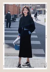 新品　レディース　お洒落セットアップ　パーカー　スカート