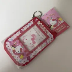 Sanrio HELLO KITTY Y2K ホイップ デコ パスケース トレカホルダー キーチェーン キーホルダー