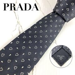未使用級 PRADA プラダ ネクタイ ソリッドタイ シルバー スーツ シャツ