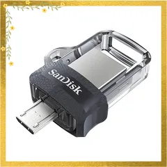 SanDisk ( サンディスク ) 64GB USBメモリー Ultra Dual Drive M3.0 OTG(Android対応) USB3.0対応 R:150MB/s SDDD3-064G-G46 ［ 海外パッケージ ］ 0