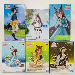 まとめ ウマ娘 プリティダービー プライズ フィギュア 6体 セット / マンハッタンカフェ ジャングルポケット シュヴァルグラン キタサンブラック サトノダイヤモンド Trio-Try-iT Relax