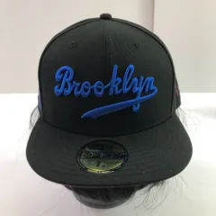 04w5976∞※【中古】 New Era ニューエラ 59FIFTY キャップ ブルックリンドジャース MLB ブラック 7 5/8 60.6cm 【八王子店】