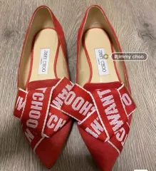 ジミーチュウ レッド スウェード パンプス 36 正規品