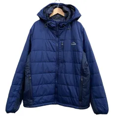 エルエルビーン L.L.BEAN PRIMALOFT フード付きジャケット ドローストリング ブルー サイズL