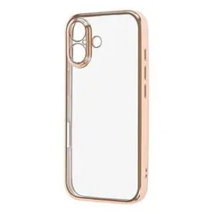 【新品・2営業日で発送】レイ・アウト iPhone 17 ソフトケース 精密設計 フレームメッキ／ピンクゴールド(RT-P52PFC2／PGM)