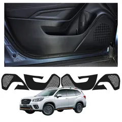 【在庫セール】車種専用設計 傷防止 汚れ防止 内装パーツ ドアトリムガード ドアキックガード インテリアパネル 対応 H30.12~ アクセサリー 新型 SK系 装着簡単 フォレスター 【4PCS】スバル