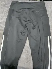 アディダス CLIMALITE 3本線 レギンス ブラック