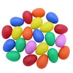 Musical Instrument Percussion Egg Shaker, Egg-shaped Maracas, Percussion Instrument, 5 Colors, MaT, Set of 40