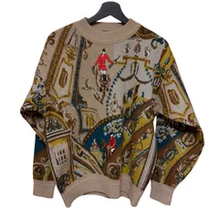  Glorioso（グロリオーソ）ヴィンテージニット 刺繍 レトロ 古着 一点物【Z1776】