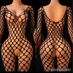 ボディストッキング　ボディスーツ　網タイツ　セクシーランジェリー　全身網タイツ　中身バレなし発送