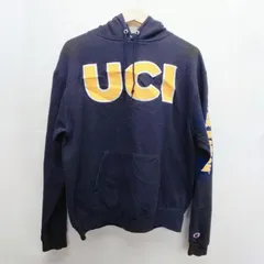 Champion チャンピオン カレッジスウェットパーカー サイズM ネイビー コットンポリ ニカラグア製 カルフォルニア大学アーバイン校 アメカジ 古着