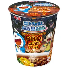 明星食品 映画ドラえもん 新・のび太の海底鬼岩城 BBQしょうゆ味ヌードル 12個のサムネイル