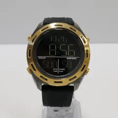 DIESEL CRUSHERコレクション メンズ 腕時計 USED美品 DZ1901 ディーゼル クラッシャー デジタルウォッチ 完動品 中古 X7974