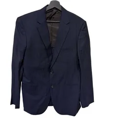  MACKINTOSH LONDON（マッキントッシュ ロンドン スーツジャケット テーラードジャケット ビジネスシーン ネイビー ピンストライプ AB7サイズ【Z1776】