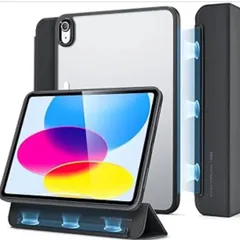 ESR iPad 11世代 ケース (A16、2025) iPad 第10/11世代 (2022/2025)専用 三つ折りケース ハイブリッド保護 着脱式マグネットカバー スリムで軽量 ブラック