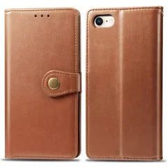 【数量限定】for iPhone SE 第3世代 (2022) / iPhone SE 第2世代 (2020) / iPhone8 / iPhone7 ケース 手帳型 ビジネスフリップノートレザーケースシンプルなレトロなファッション携帯電話ケース防水と汚れた携