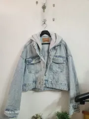 リーバイス フード デニムジャケット クロップド S