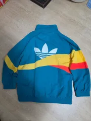 アディダス カラーブロック オーバーサイズ ウィンドブレーカー ジャケット M